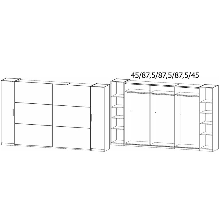 Rauch Kronach 354cm 4 Door Wardrobe - Alpine White