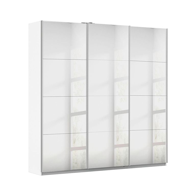 Rauch Kulmbach 203cm 3 Door Mirrored Sliding Wardrobe - Alpine White