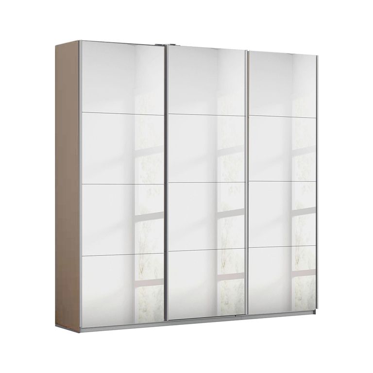 Rauch Kulmbach 203cm 3 Door Mirrored Sliding Wardrobe - Champagne