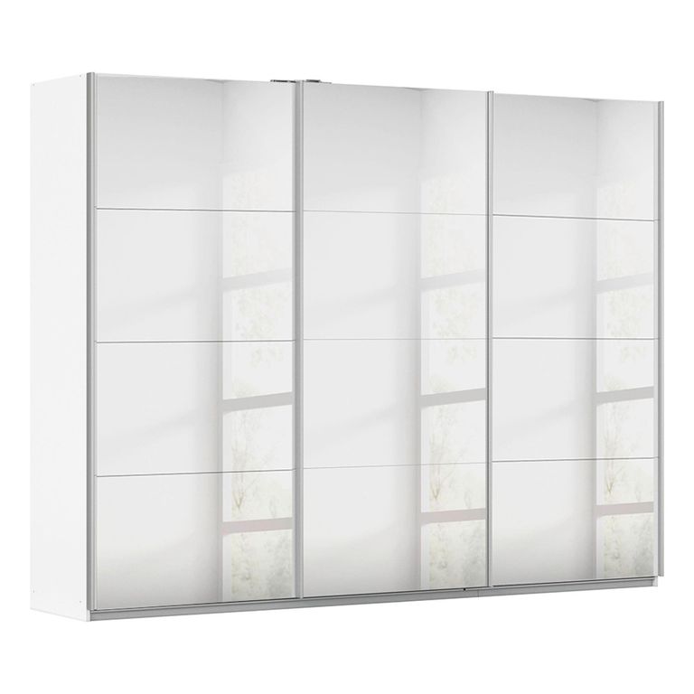 Kulmbach Mirrored Sliding Wardrobe - 271cm - 3 Door - Alpine White