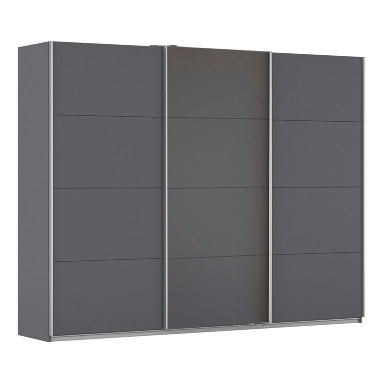Kulmbach Sliding Wardrobe - 271cm - 3 Door - Metallic Dark Grey
