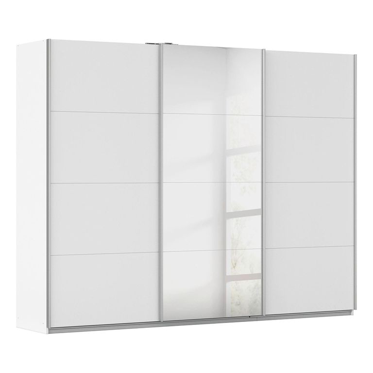 Kulmbach Sliding Mirror Wardrobe - 271cm - 3 Door - Alpine White