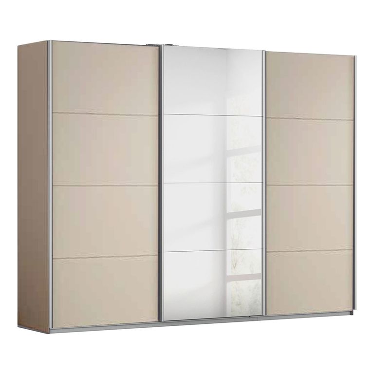 Kulmbach Sliding Mirror Wardrobe - 271cm - 3 Door - Champagne