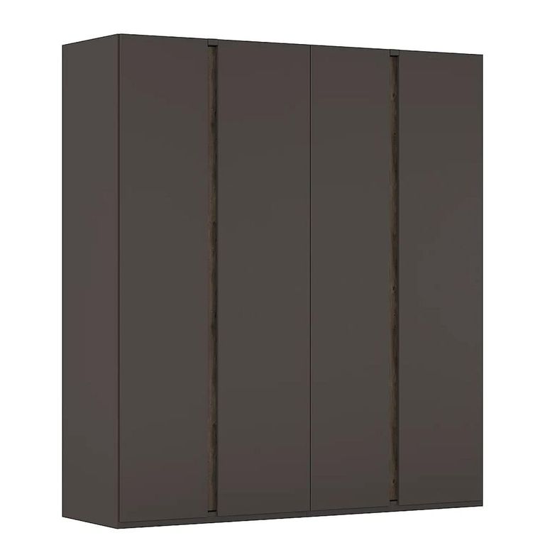 Rauch Luana 201cm 4 Door Wardrobe - Graphite and Atlantic Dark Oak