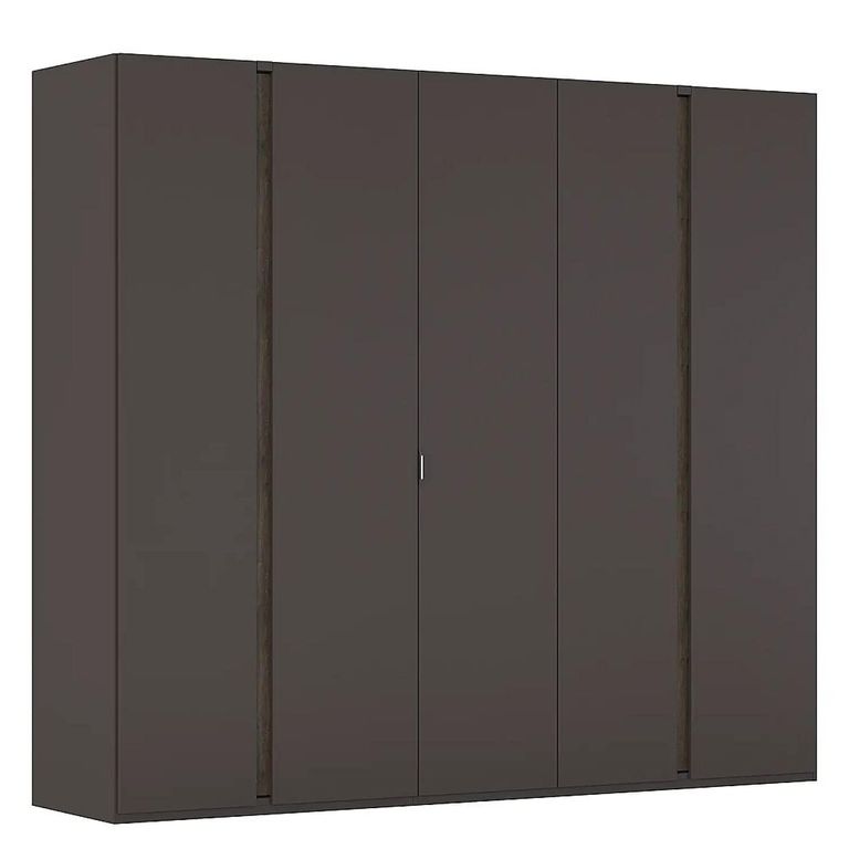 Rauch Luana 251cm 5 Door Wardrobe - Graphite and Atlantic Dark Oak