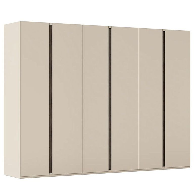 Rauch Luana 301cm 6 Door Wardrobe - Champagne and Atlantic Dark Oak
