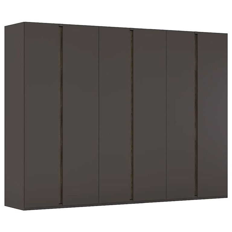 Rauch Luana 301cm 6 Door Wardrobe - Graphite and Atlantic Dark Oak