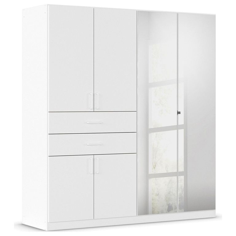 Rauch Maika 181cm 6 Door Combi Wardrobe - H 197cm - Alpine White