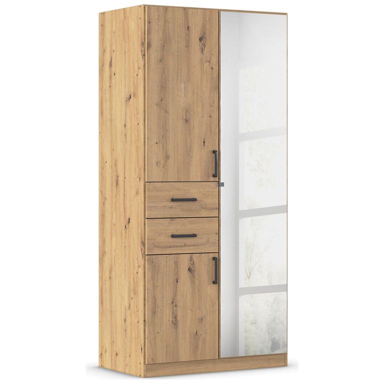 Rauch Maika 91cm 3 Door Combi Wardrobe - H 197cm - Artisan Oak