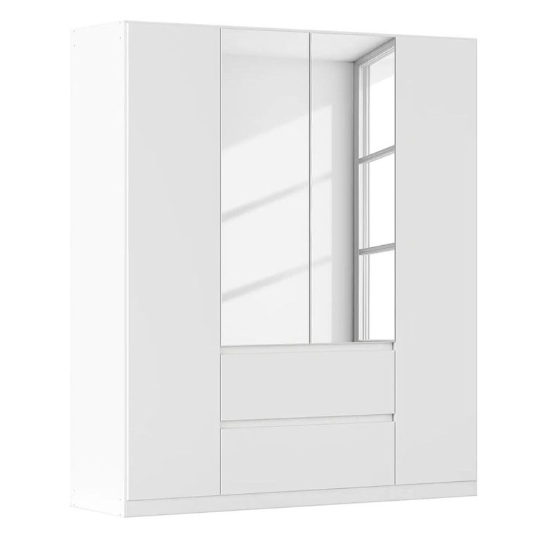 Rauch Mainz 181cm 4 Door Combi Wardrobe - Alpine White