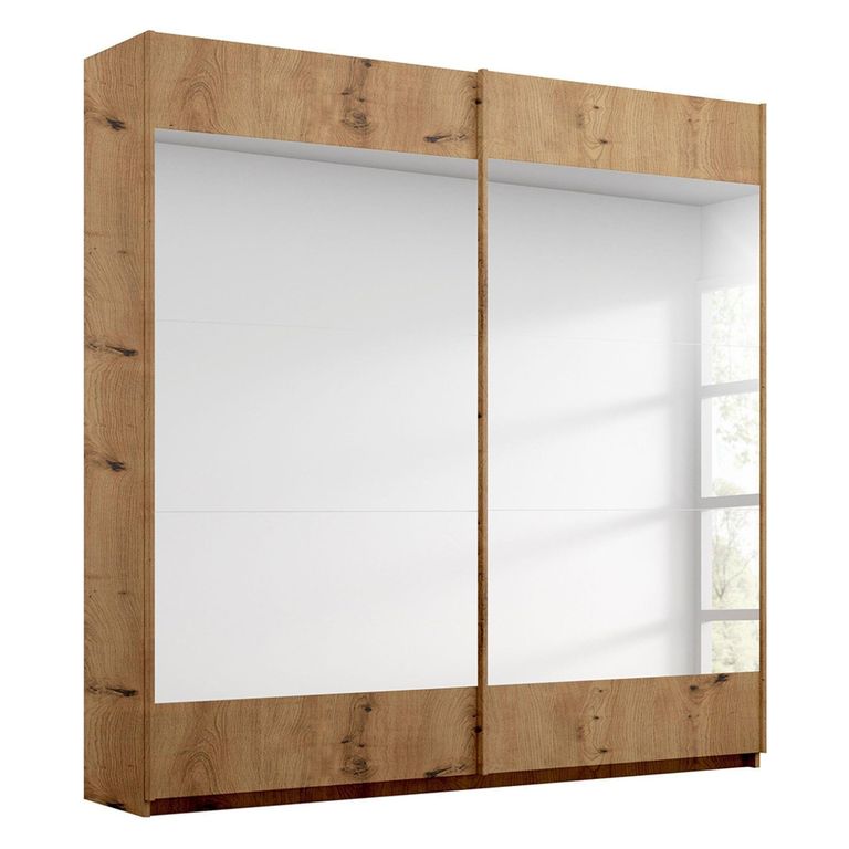 Rauch Malibu 181cm 2 Door Sliding Wardrobe - Artisan Oak