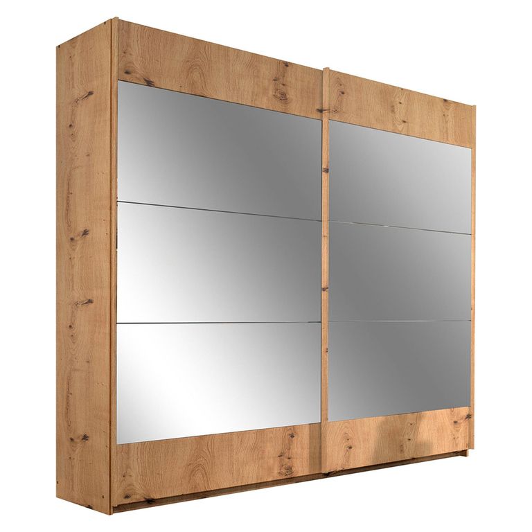 Rauch Malibu 226cm 2 Door Sliding Wardrobe - Artisan Oak