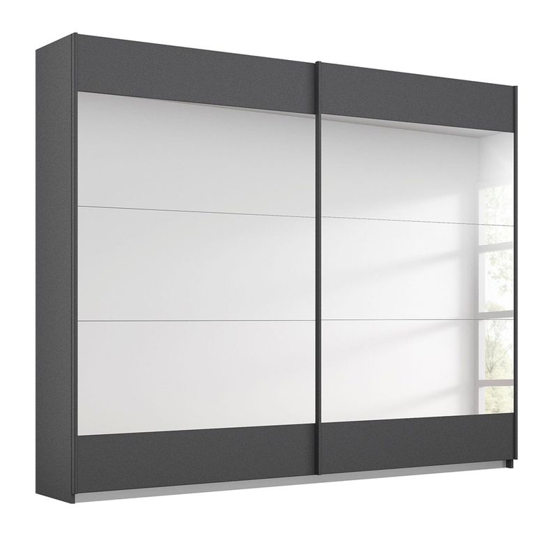 Rauch Malibu 226cm 2 Door Sliding Wardrobe - Metallic Dark Grey
