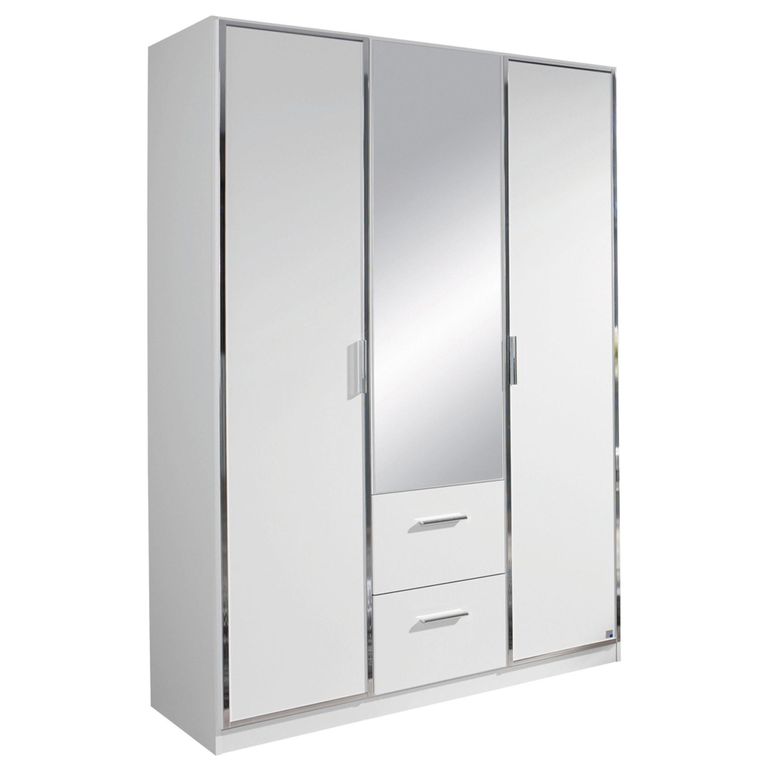 Rauch Marl 136cm 3 Door Combi Wardrobe - Alpine White