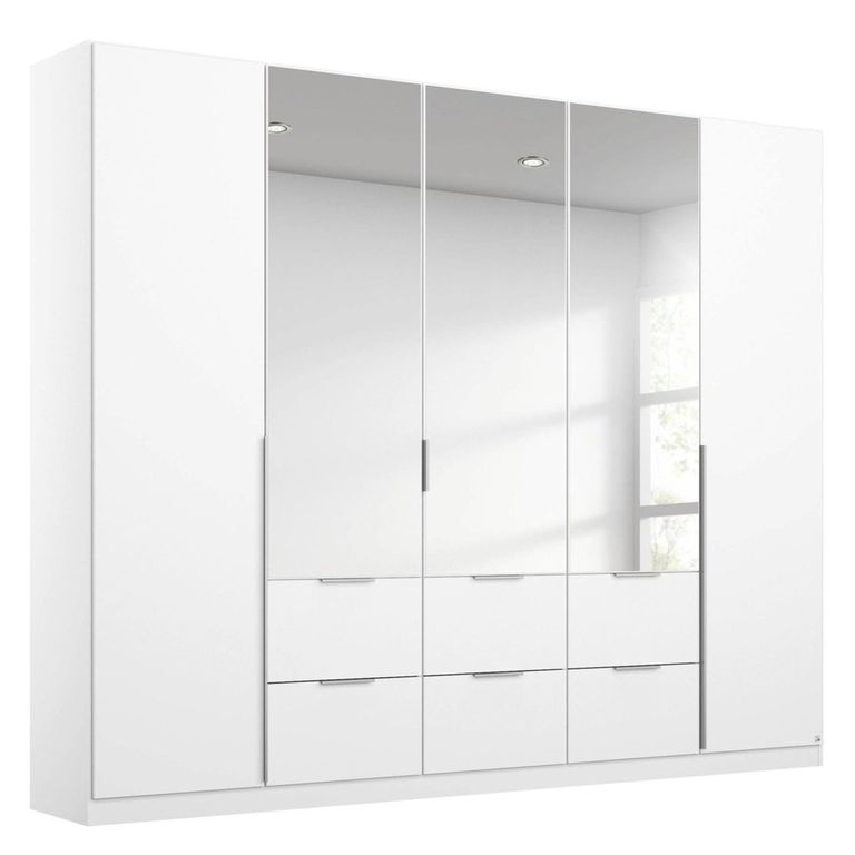 Rauch Memphis 226cm 5 Door Combi Wardrobe - Alpine White