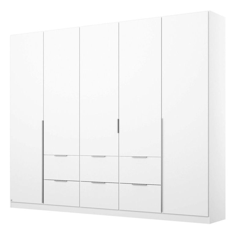 Rauch Memphis 226cm 5 Door Wardrobe with Drawer - Alpine White