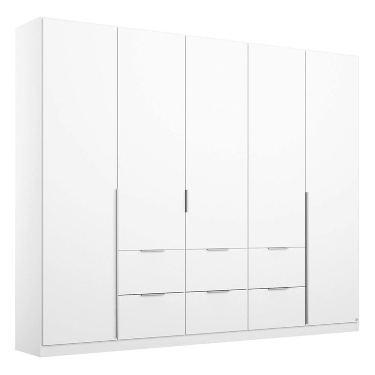 Rauch Memphis 226cm 5 Door Wardrobe with Drawer - Alpine White