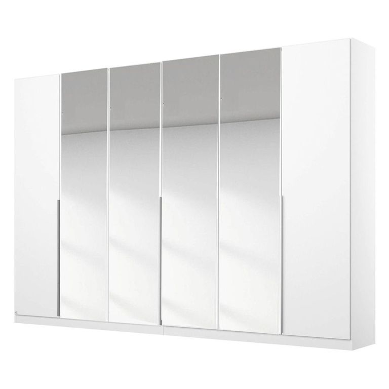 Rauch Memphis 271cm 6 Door Wardrobe with Mirror - Alpine White