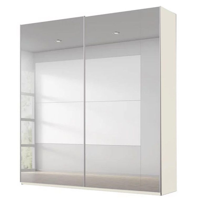 Rauch Miramar Type-4 181cm 2 Door Mirrored Sliding Wardrobe - Champagne