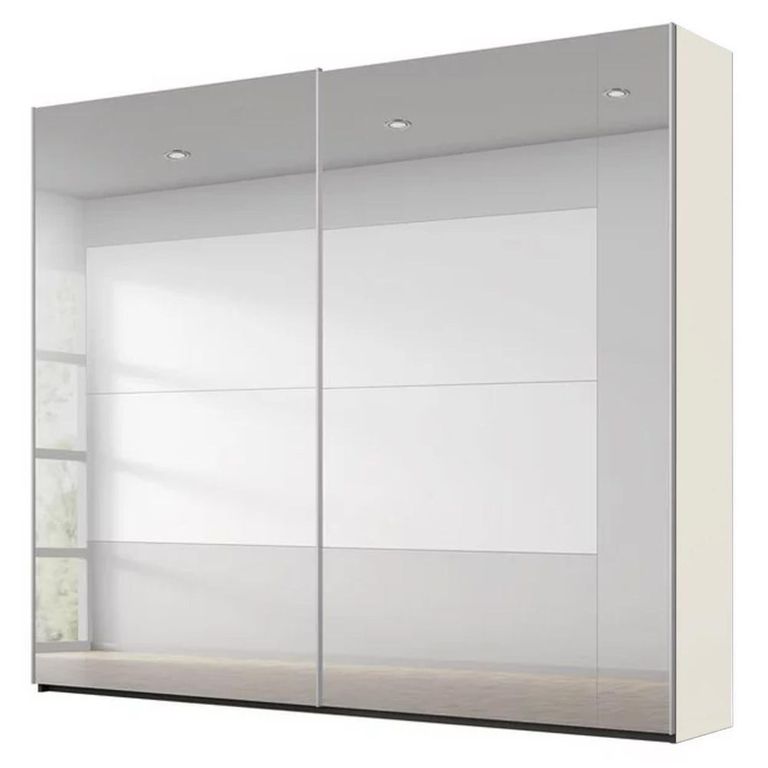 Rauch Miramar Type-4 226cm 2 Door Mirrored Sliding Wardrobe - Champagne