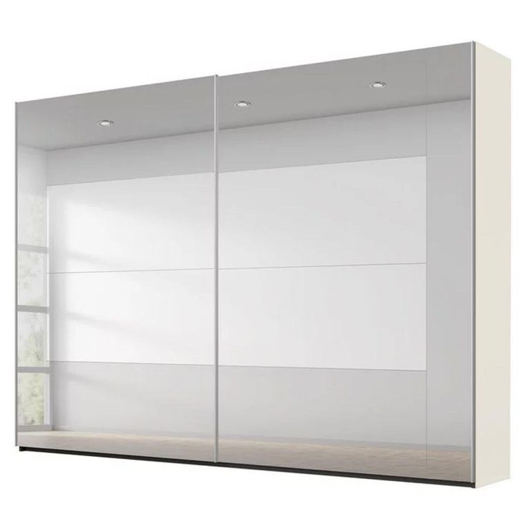 Rauch Miramar Type-4 271cm 2 Door Mirrored Sliding Wardrobe - Champagne