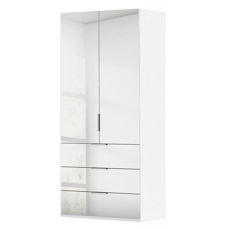 Miramar Type-5 Wardrobe - 101cm - 2 Door - Combi - Alpine White