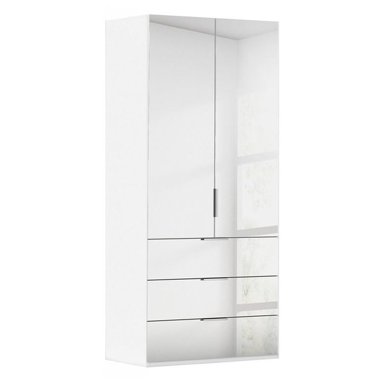 Miramar Type-5 Wardrobe - 101cm - 2 Door - Combi - Alpine White