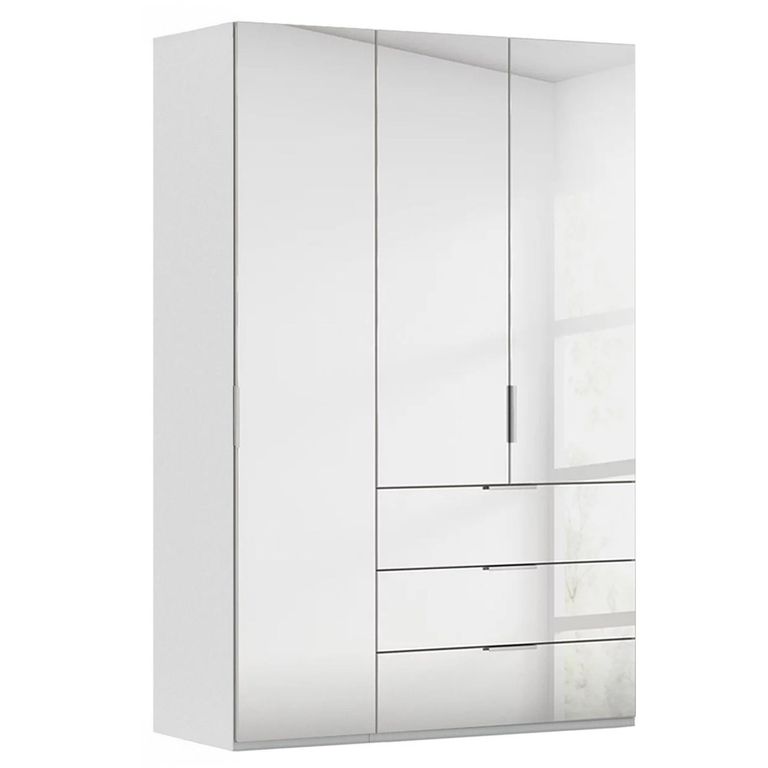 Miramar Type-5 Wardrobe - 151cm - 3 Door - Combi - Silk Grey