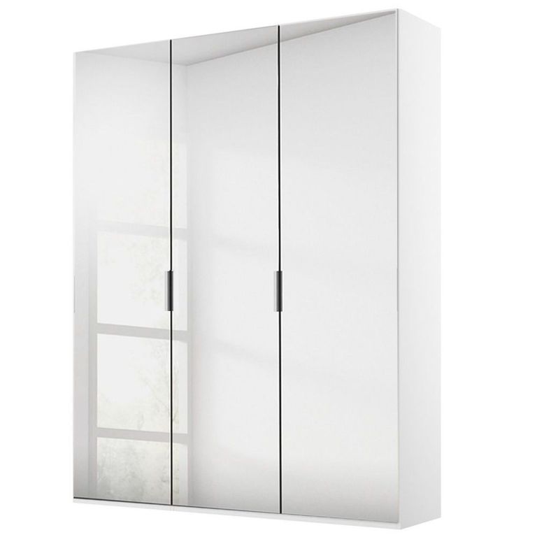 Rauch Miramar Type-5 151cm 3 Door Mirrored Wardrobe - Alpine White