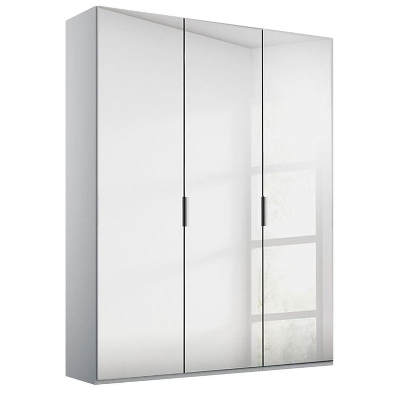 Rauch Miramar Type-5 151cm 3 Door Mirrored Wardrobe - Silk Grey