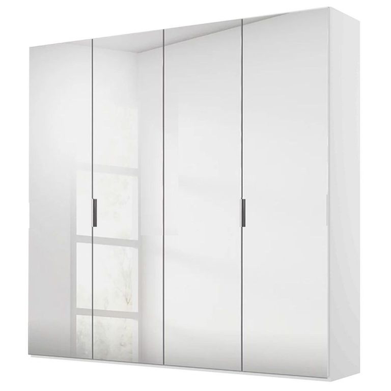 Rauch Miramar Type-5 201cm 4 Door Mirrored Wardrobe - Alpine White
