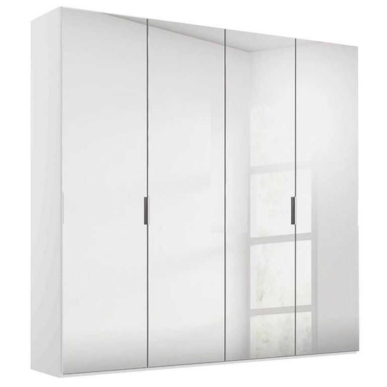 Rauch Miramar Type-5 201cm 4 Door Mirrored Wardrobe - Alpine White