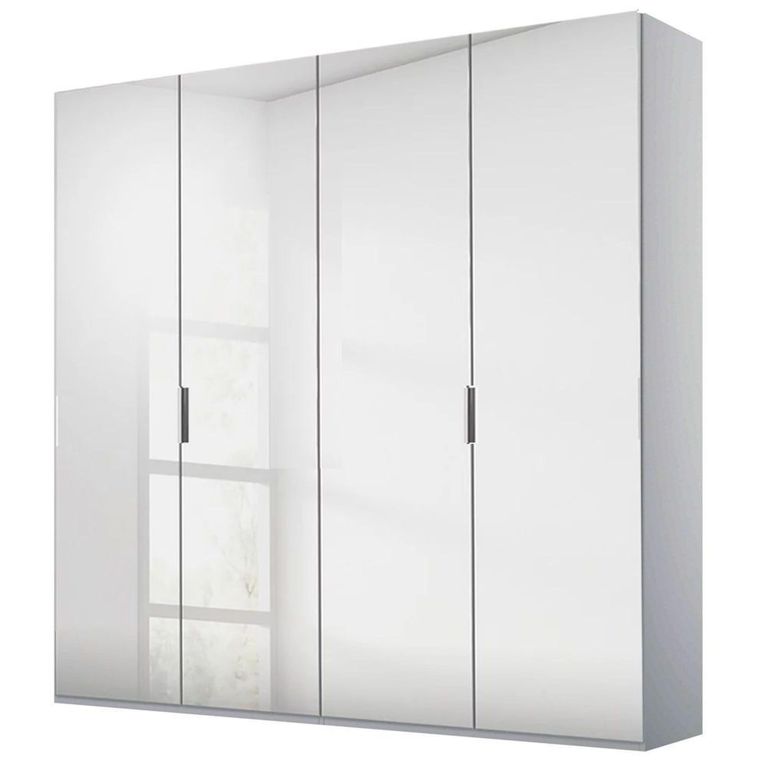 Rauch Miramar Type-5 201cm 4 Door Mirrored Wardrobe - Silk Grey