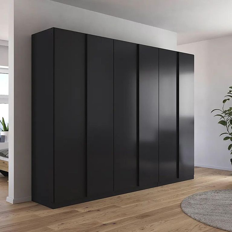 Rauch Monostar 271cm 6 Door Wardrobe with Extras - Metallic Dark Grey