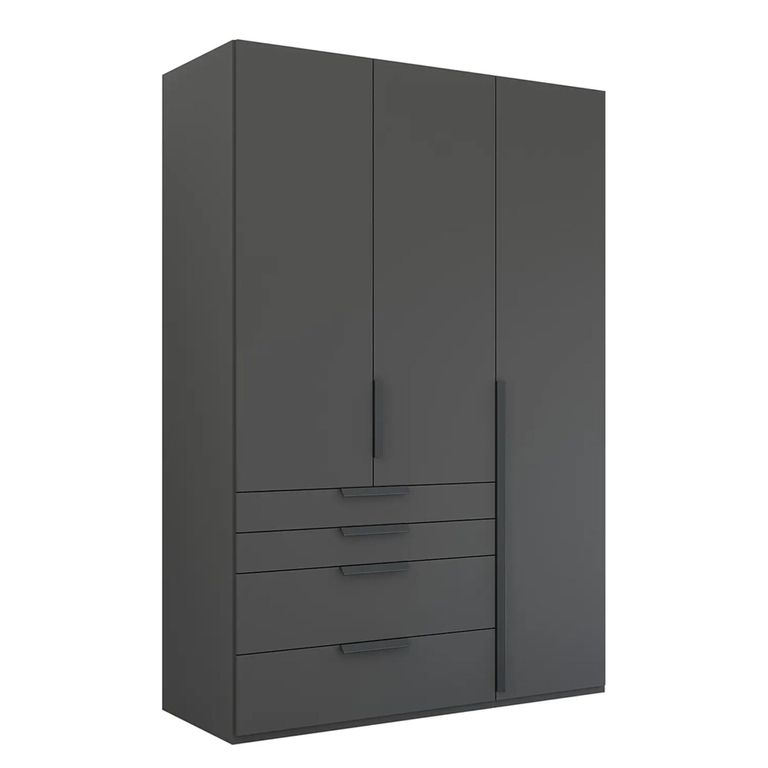 Rauch Purisma 151cm 3 Door Wardrobe with Drawer - Graphite