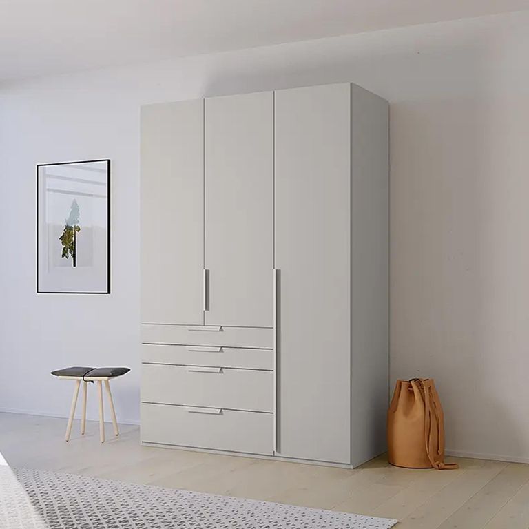 Rauch Purisma 151cm 3 Door Wardrobe with Drawer - Silk Grey