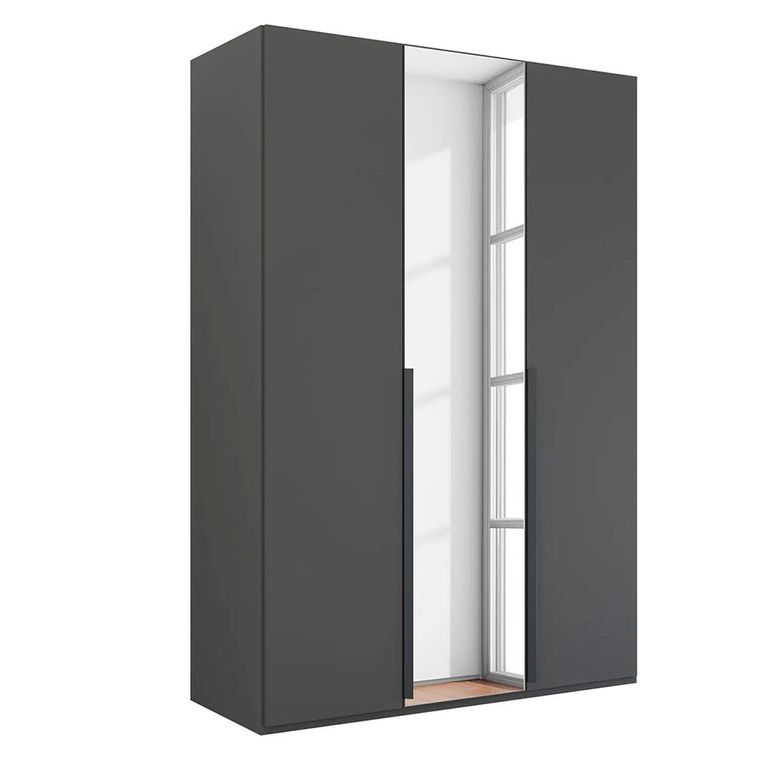 Rauch Purisma 151cm 3 Door Wardrobe with Mirror - Graphite