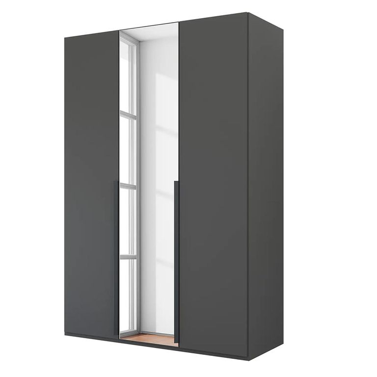 Rauch Purisma 151cm 3 Door Wardrobe with Mirror - Graphite