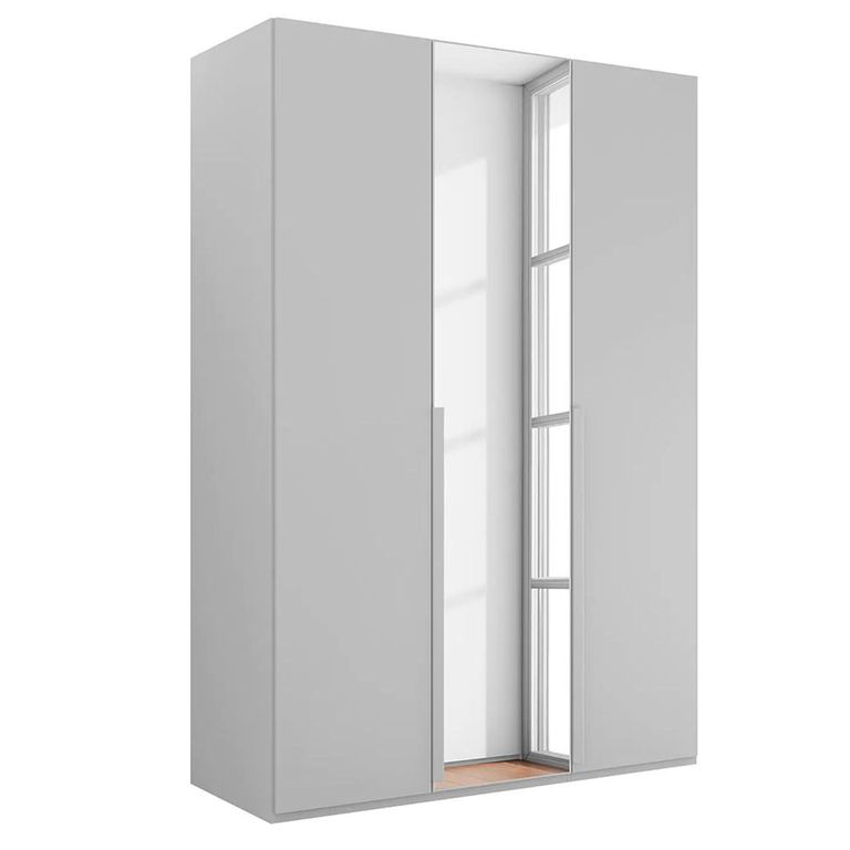 Rauch Purisma 151cm 3 Door Wardrobe with Mirror - Silk Grey