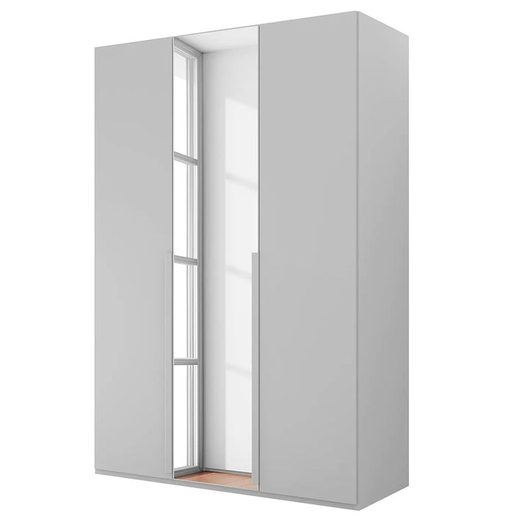 Rauch Purisma 151cm 3 Door Wardrobe with Mirror - Silk Grey