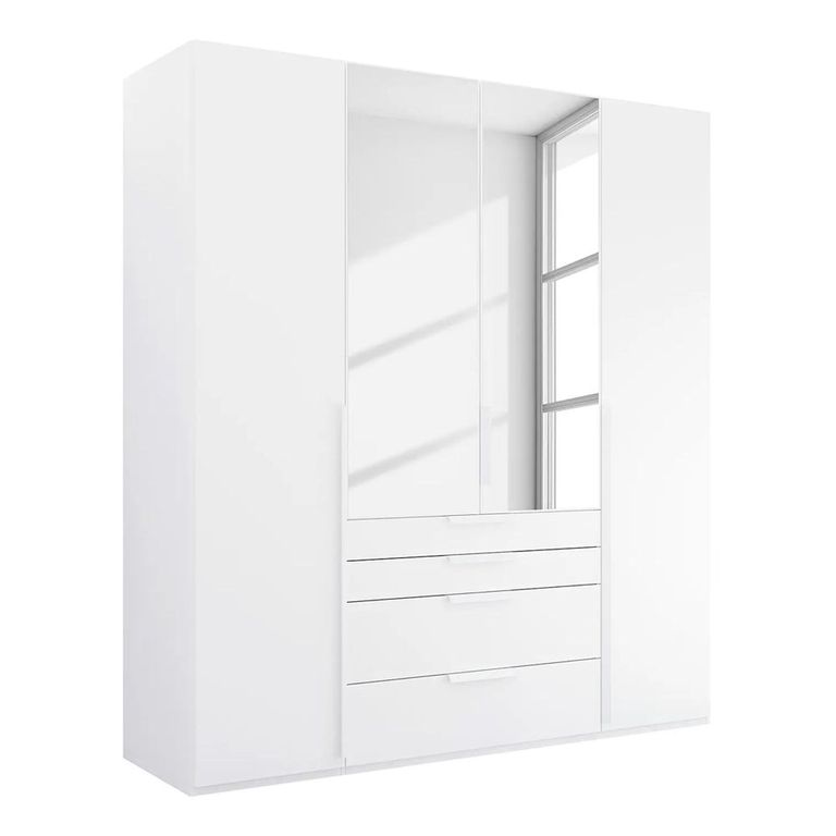 Purisma Wardrobe - 201cm - 4 Door - Combi - Alpine White
