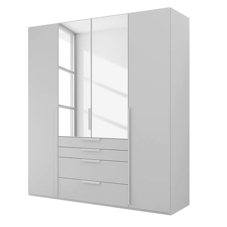 Purisma Wardrobe - 201cm - 4 Door - Combi - Silk Grey