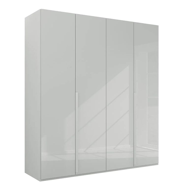 Rauch Purisma 201cm 4 Door Wardrobe - Silk Grey Glass