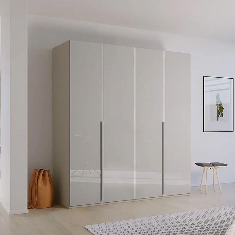 Rauch Purisma 201cm 4 Door Wardrobe - Silk Grey Glass