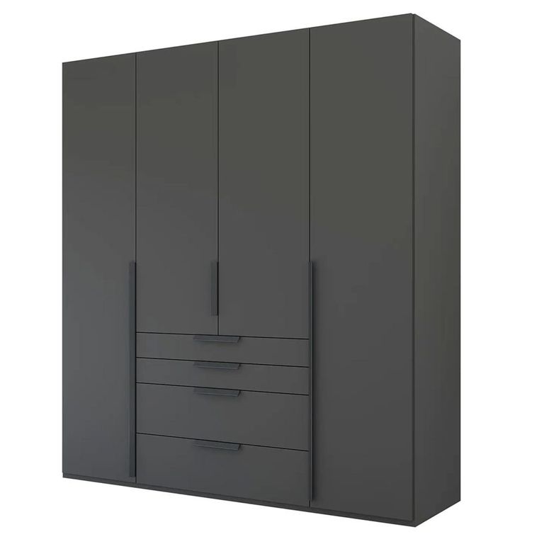 Rauch Purisma 201cm 4 Door Wardrobe with Drawer - Graphite
