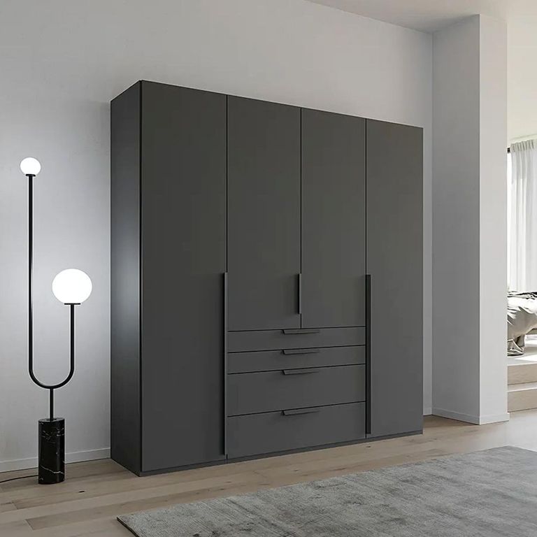 Rauch Purisma 201cm 4 Door Wardrobe with Drawer - Graphite