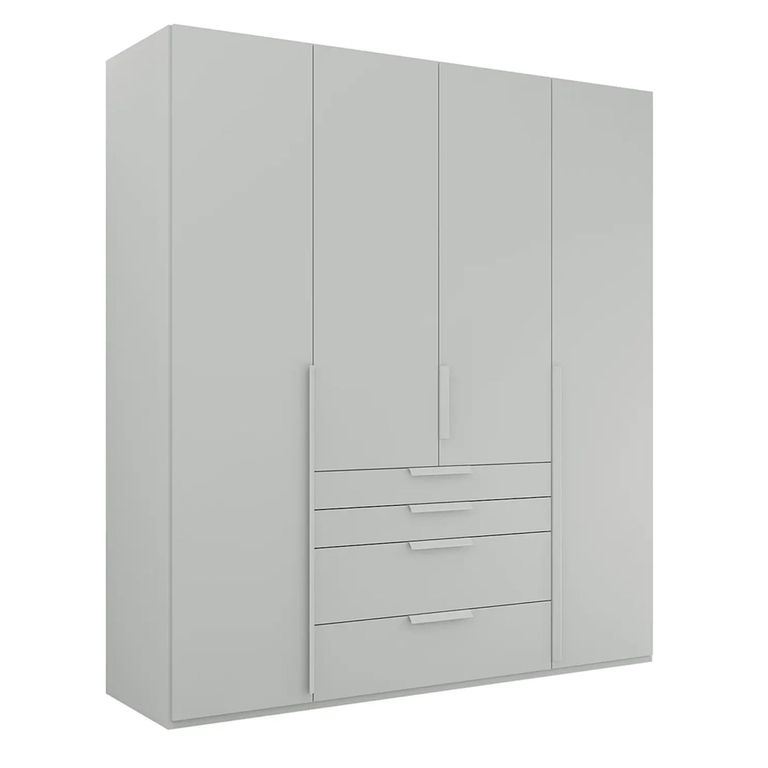 Rauch Purisma 201cm 4 Door Wardrobe with Drawer - Silk Grey