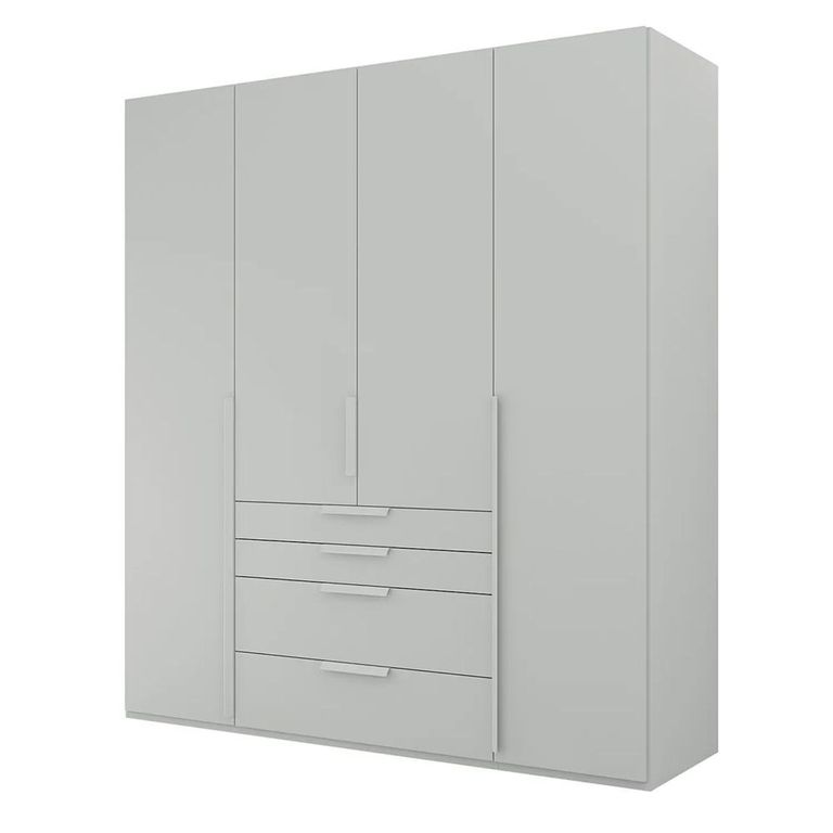 Rauch Purisma 201cm 4 Door Wardrobe with Drawer - Silk Grey