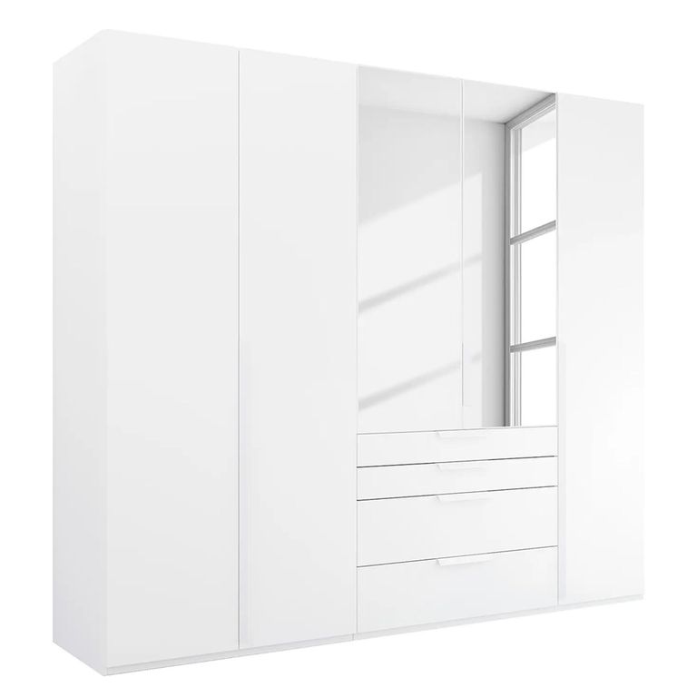 Purisma Wardrobe - 251cm - 5 Door - Combi - Alpine White