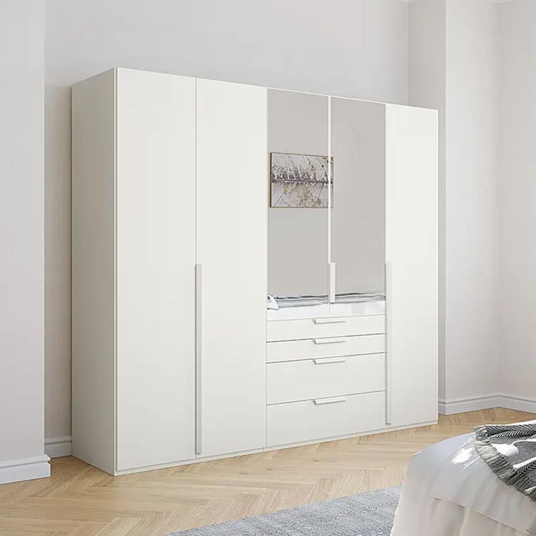 Purisma Wardrobe - 251cm - 5 Door - Combi - Alpine White